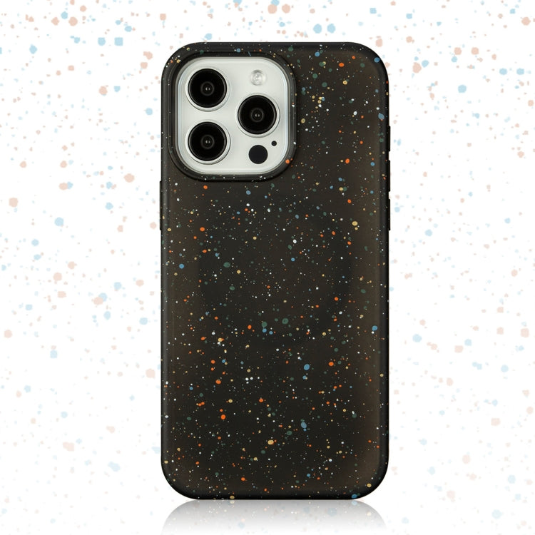 For iPhone 14 Colorful Frosted Magsafe PC Hybrid TPU Phone Case(Black) - iPhone 14 Cases by buy2fix | Online Shopping UK | buy2fix