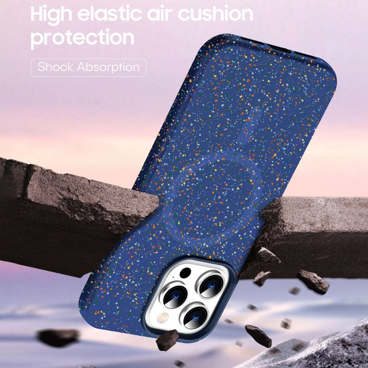 For iPhone 15 Pro Colorful Frosted Magsafe PC Hybrid TPU Phone Case(Blue) - iPhone 15 Pro Cases by buy2fix | Online Shopping UK | buy2fix