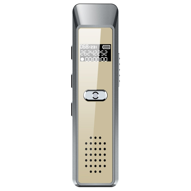 JNN Q7 Mini Portable Voice Recorder with OLED Screen, Memory:16GB(Grey+Gold) - Recording Pen by JNN | Online Shopping UK | buy2fix