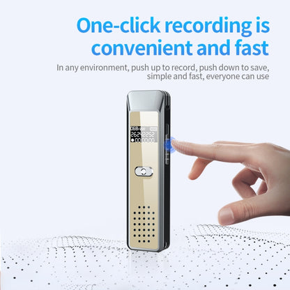 JNN Q7 Mini Portable Voice Recorder with OLED Screen, Memory:16GB(Grey+Gold) - Recording Pen by JNN | Online Shopping UK | buy2fix