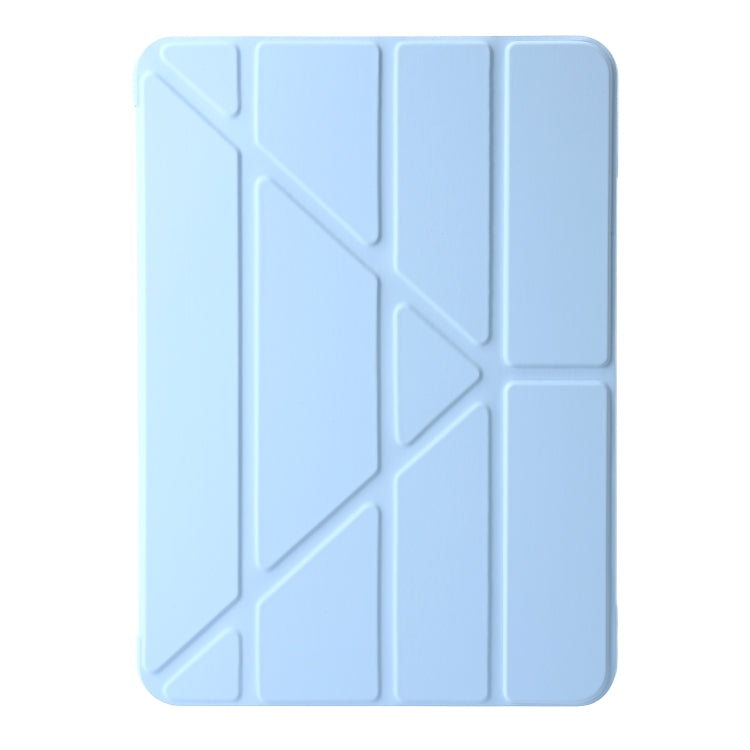 For iPad Air 13 2024 TPU Deformation Flip Leather Tablet Case with Holder(Sky Blue) - iPad Air 13 2024 Cases by buy2fix | Online Shopping UK | buy2fix