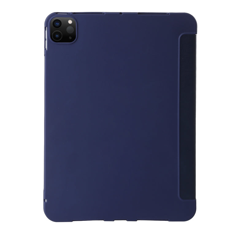 For iPad Pro 13 2024 TPU Deformation Flip Leather Tablet Case with Holder(Dark Blue) - iPad Pro 13 2024 Cases by buy2fix | Online Shopping UK | buy2fix