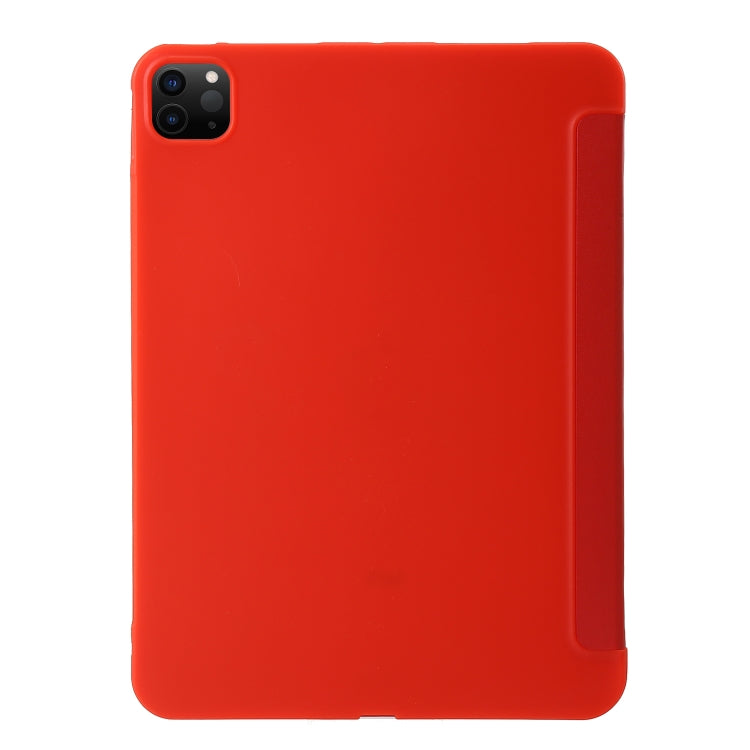 For iPad Pro 13 2024 TPU Deformation Flip Leather Tablet Case with Holder(Red) - iPad Pro 13 2024 Cases by buy2fix | Online Shopping UK | buy2fix