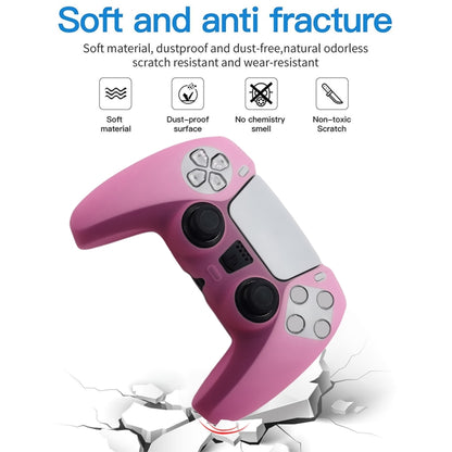 For Sony PS5 Silicone Gamepad Protective Case(Pink) - Cases by buy2fix | Online Shopping UK | buy2fix