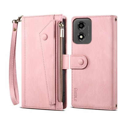 For Motorola Moto E14 ESEBLE Retro Frosted RFID Leather Phone Case(Rose Gold) - Motorola Cases by ESEBLE | Online Shopping UK | buy2fix