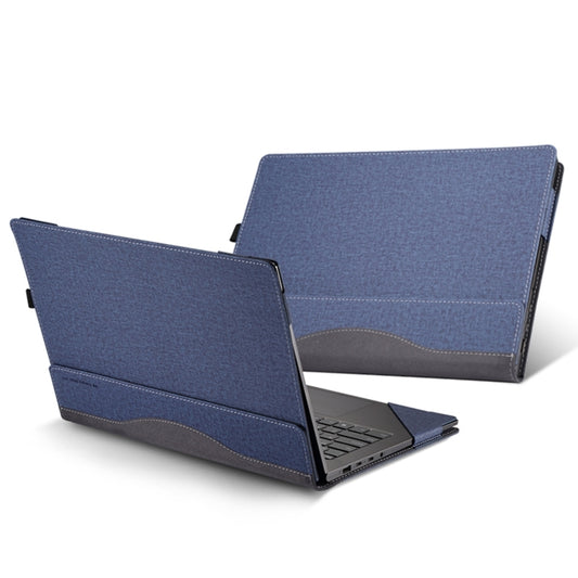 For HP Laptop 14s-dp / 14-dk / 14s-dk Leather Laptop Shockproof Protective Case(Dark Blue) - Screen & Keyboard Cover by buy2fix | Online Shopping UK | buy2fix