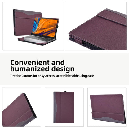 For HP Envy Laptop 17 inch 17-cr / 17-ch Leather Laptop Shockproof Protective Case(Wine Red) - 15.6 - 17 inch by buy2fix | Online Shopping UK | buy2fix