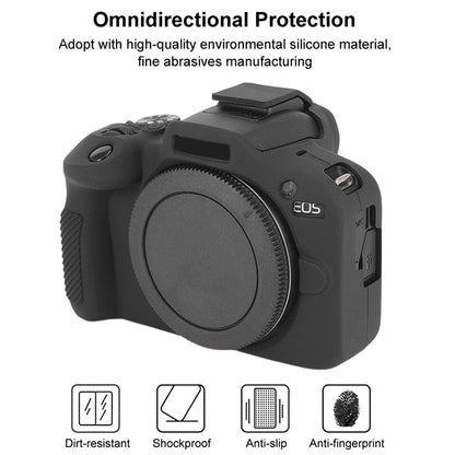 For Canon EOS R100 Glossy Soft Silicone Protective Case(Black) - Protective Case by buy2fix | Online Shopping UK | buy2fix