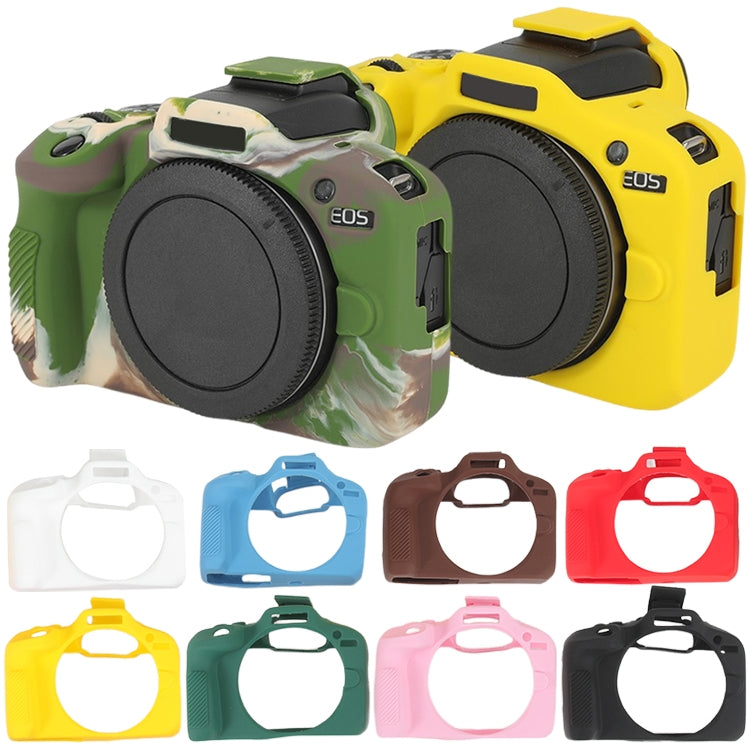 For Canon EOS R100 Glossy Soft Silicone Protective Case(Yellow) - Protective Case by buy2fix | Online Shopping UK | buy2fix