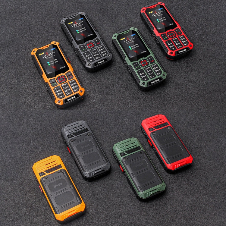 UNIWA S9 Rugged Phone, 2.4 inch UNISOC TIGER T117, 3000mAh Battery, 21 Keys, Network: 4G(Grey) - UNIWA by UNIWA | Online Shopping UK | buy2fix