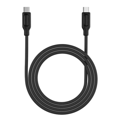 MOMAX 100W DC28 USB-C/Type-C to USB-C/Type-C Braided Data Cable, Length: 2m(Black) - USB-C & Type-C Cable by MOMAX | Online Shopping UK | buy2fix