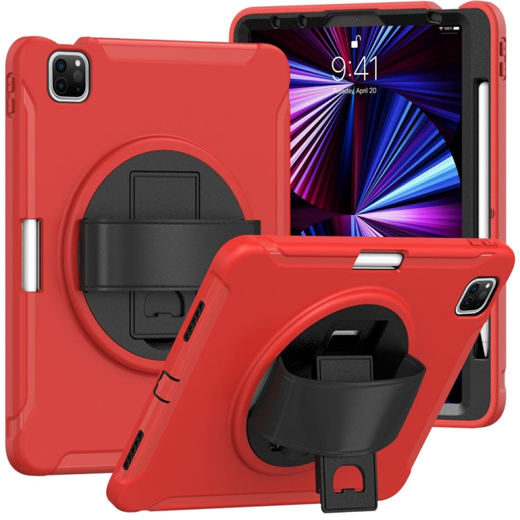 For iPad Air 11 2024 Spider Wheel Silicone Hybrid PC Tablet Case(Red) - iPad Air 11 2024 Cases by buy2fix | Online Shopping UK | buy2fix