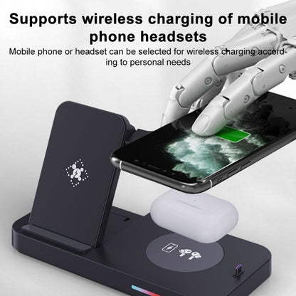 For Samsung Watch Series 3 in 1 15W Fold Wireless Charger Stand(White) - Multifunction Charger by buy2fix | Online Shopping UK | buy2fix