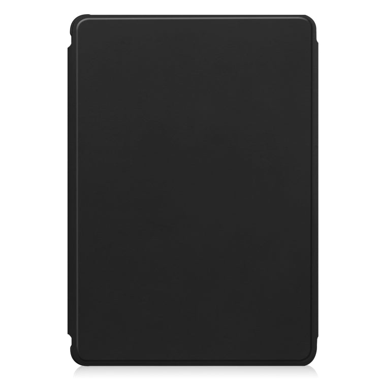 For iPad Air 11 2024 Transparent Rotation Smart Leather Tablet Case with Keyboard(Black) - iPad Air 11 2024 Cases by buy2fix | Online Shopping UK | buy2fix