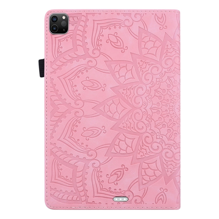 For iPad Pro 11 2024 Calf Texture Embossed Leather Tablet Case(Pink) - iPad Pro 11 2024 Cases by buy2fix | Online Shopping UK | buy2fix