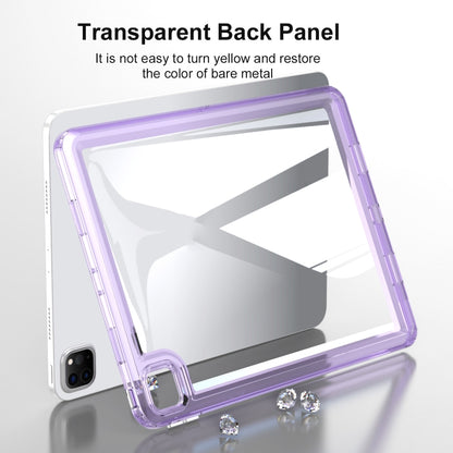 For iPad Air 11 2024 Transparent Acrylic Tablet Case(Black) - iPad Air 11 2024 Cases by buy2fix | Online Shopping UK | buy2fix