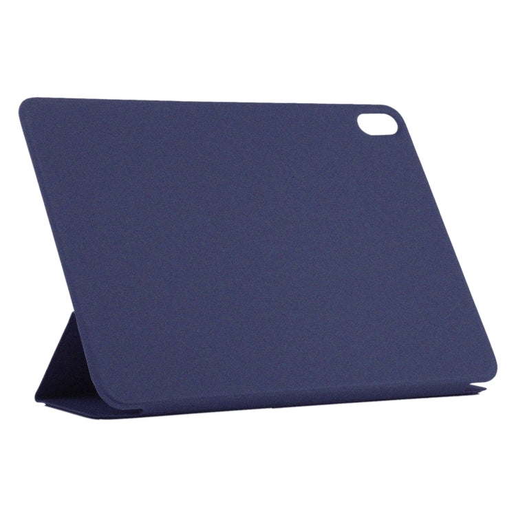 For iPad Air 11 2024 Double-sided Clip Non-buckle Magnetic PU Smart Tablet Case(Dark Blue) - iPad Air 11 2024 Cases by buy2fix | Online Shopping UK | buy2fix