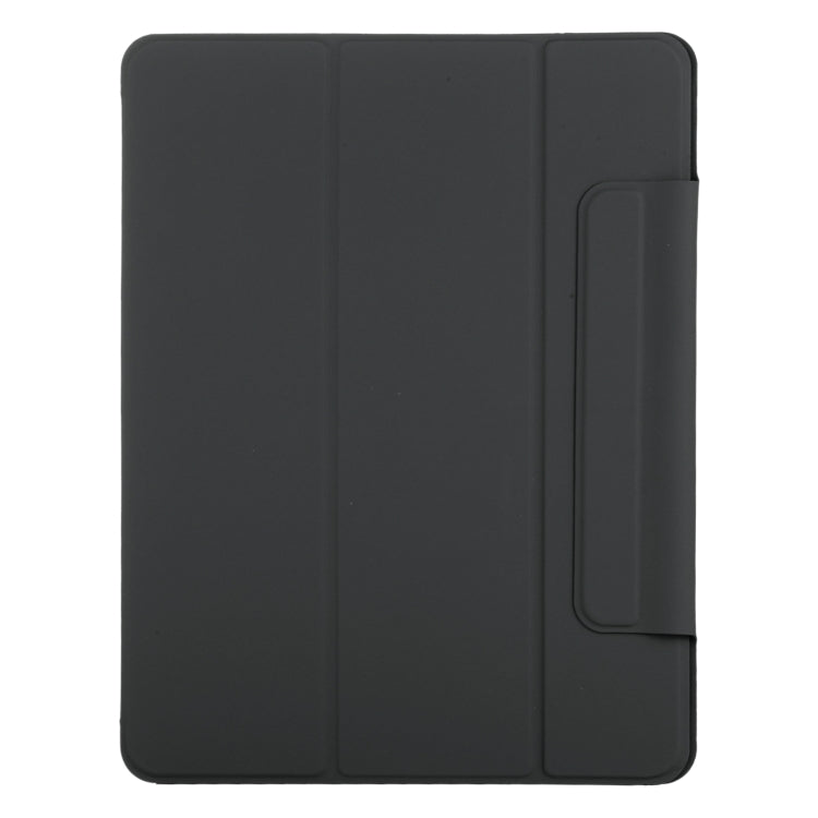 For iPad Pro 13 2024 Double-sided Clip Fixed Buckle Magnetic PU Leather Smart Tablet Case(Black) - iPad Pro 13 2024 Cases by buy2fix | Online Shopping UK | buy2fix