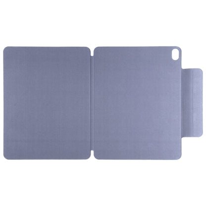 For iPad Air 11 2024 Double-sided Clip Fixed Buckle Magnetic PU Leather Smart Tablet Case(Purple) - iPad Air 11 2024 Cases by buy2fix | Online Shopping UK | buy2fix