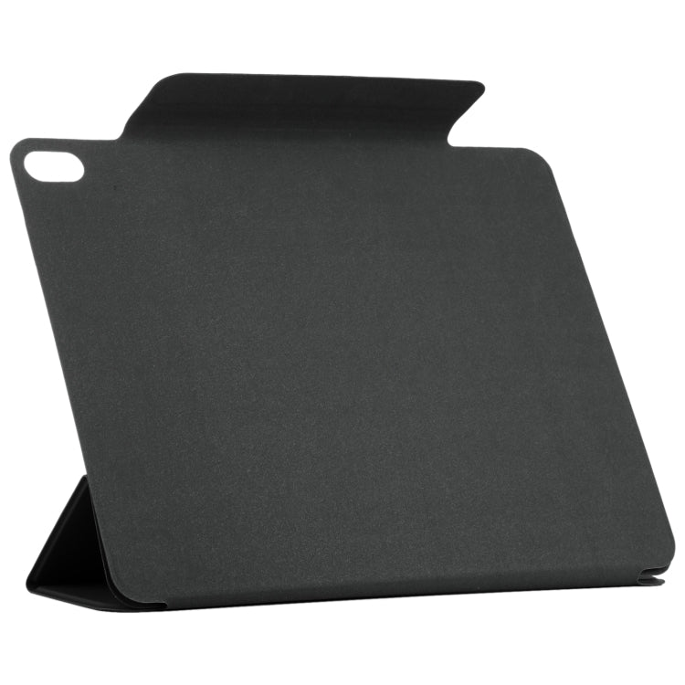 For iPad Air 13 2024 Double-sided Clip Fixed Buckle Magnetic PU Leather Smart Tablet Case(Black) - iPad Air 13 2024 Cases by buy2fix | Online Shopping UK | buy2fix