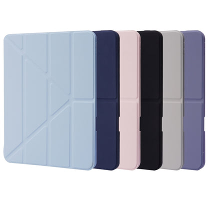 For iPad Air 11 2024 Deformation Transparent Acrylic Leather Tablet Case(Pink) - iPad Air 11 2024 Cases by buy2fix | Online Shopping UK | buy2fix