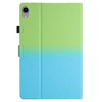 For iPad Pro 11 2024 Stitching Gradient Smart Leather Tablet Case(Green Blue) - iPad Pro 11 2024 Cases by buy2fix | Online Shopping UK | buy2fix