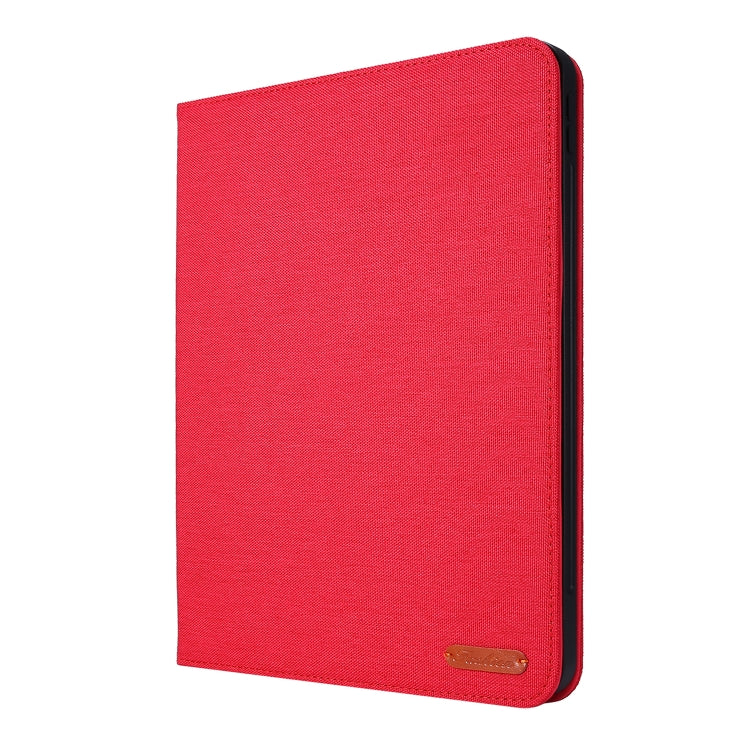 For iPad Air 11 2024 Fabric Leather Tablet Case(Red) - iPad Air 11 2024 Cases by buy2fix | Online Shopping UK | buy2fix