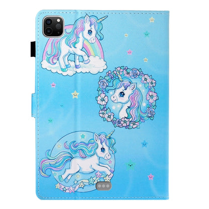 For iPad Pro 11 2024 Coloured Drawing Stitching Smart Leather Tablet Case(Unicorn) - iPad Pro 11 2024 Cases by buy2fix | Online Shopping UK | buy2fix