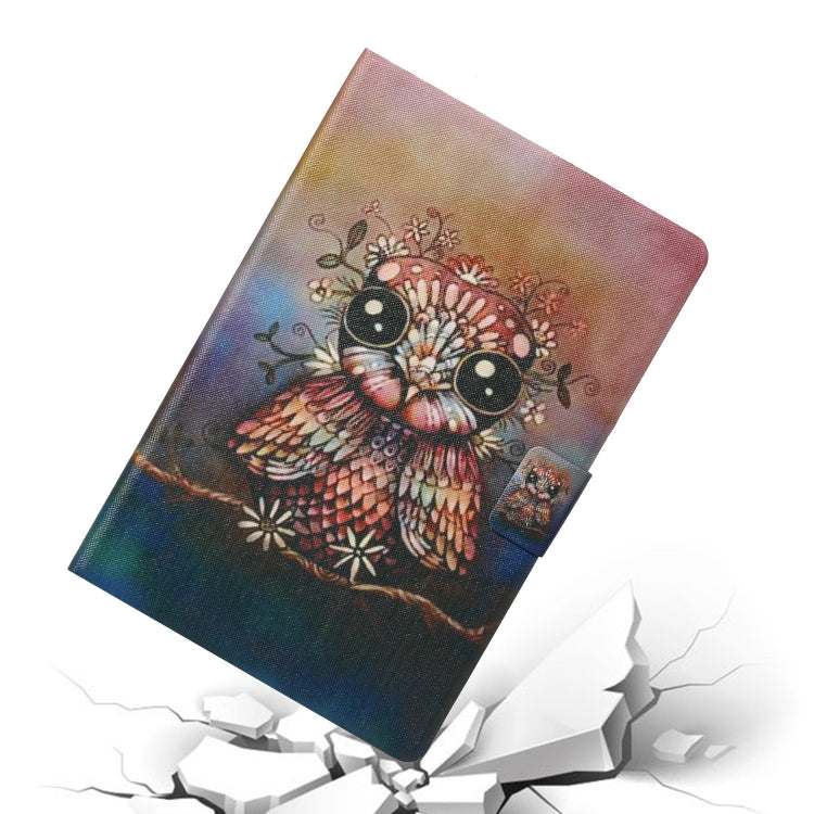 For iPad Pro 11 2024 Voltage Coloured Drawing Smart Leather Tablet Case(Owl) - iPad Pro 11 2024 Cases by buy2fix | Online Shopping UK | buy2fix