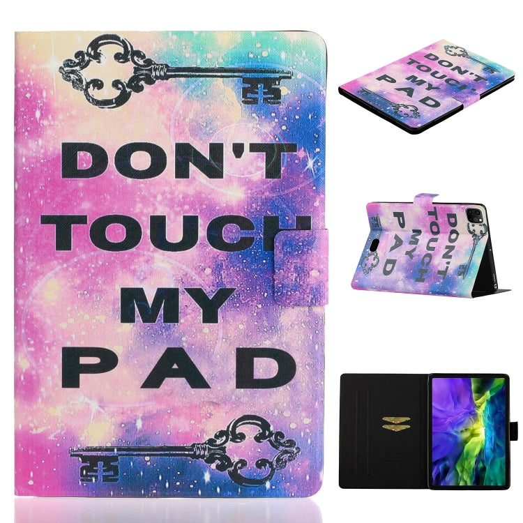 For iPad Pro 11 2024 Voltage Coloured Drawing Smart Leather Tablet Case(Dont Touch My Pad) - iPad Pro 11 2024 Cases by buy2fix | Online Shopping UK | buy2fix