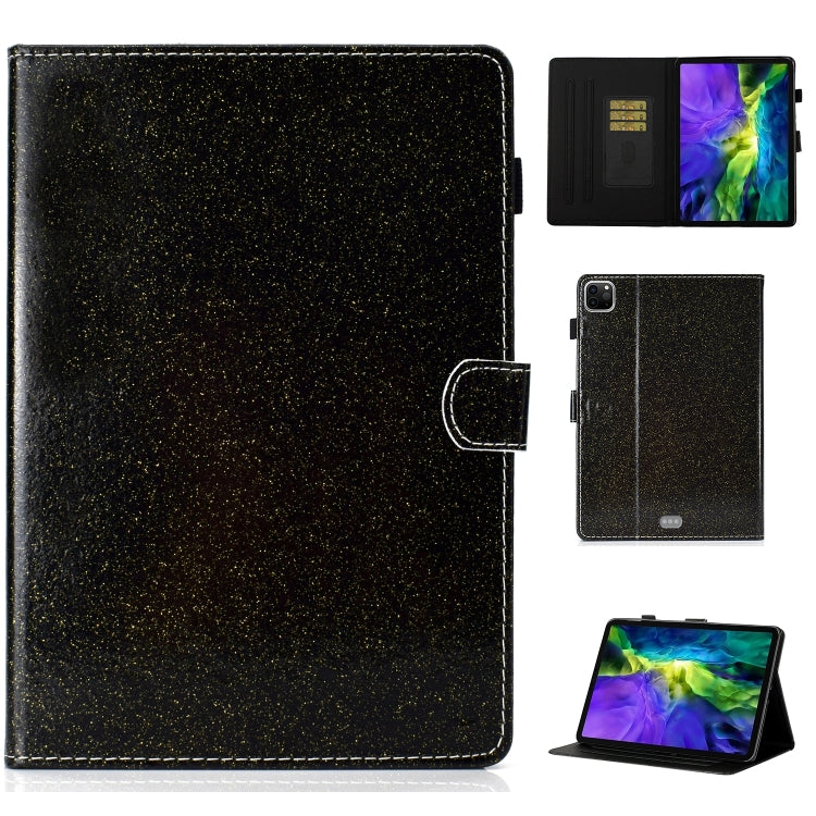 For iPad Pro 11 2024 Glitter Smart Leather Tablet Case(Black) - iPad Pro 11 2024 Cases by buy2fix | Online Shopping UK | buy2fix