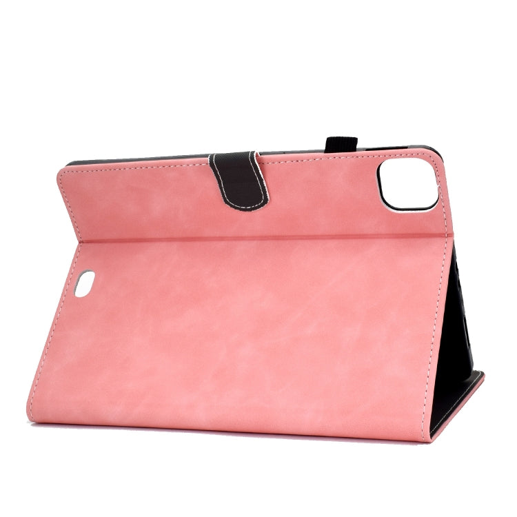 For iPad Pro 11 2024 Cowhide Texture Tablet Leather Smart Case(Rose Gold) - iPad Pro 11 2024 Cases by buy2fix | Online Shopping UK | buy2fix