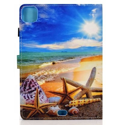 For iPad Pro 11 2024 Painted Stitching Smart Leather Tablet Case(Blue Sky Starfish) - iPad Pro 11 2024 Cases by buy2fix | Online Shopping UK | buy2fix