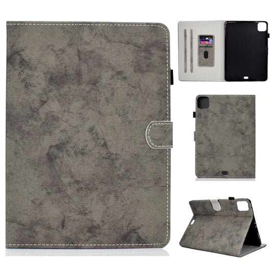 For iPad Pro 11 2024 Marble Style Cloth Texture Smart Leather Tablet Case(Grey) - iPad Pro 11 2024 Cases by buy2fix | Online Shopping UK | buy2fix