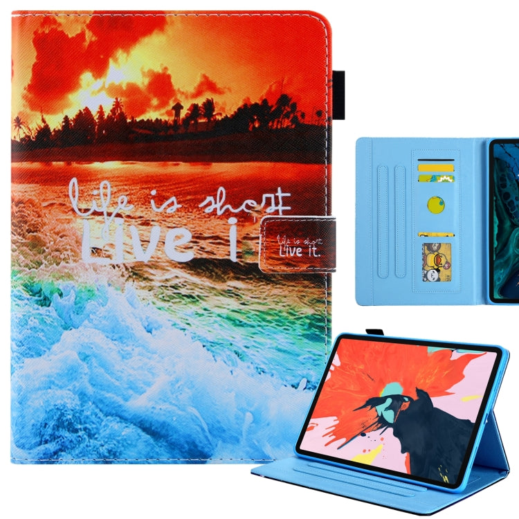 For iPad Pro 11 2024 Colored Drawing Leather Smart Tablet Case(Sunset) - iPad Pro 11 2024 Cases by buy2fix | Online Shopping UK | buy2fix