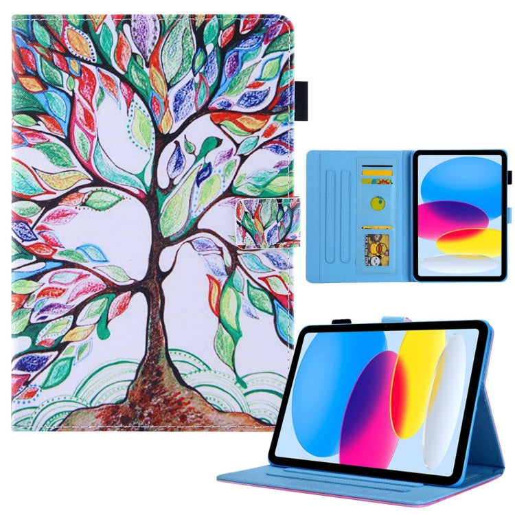 For iPad Pro 11 2024 Colored Drawing Leather Smart Tablet Case(Life Tree) - iPad Pro 11 2024 Cases by buy2fix | Online Shopping UK | buy2fix