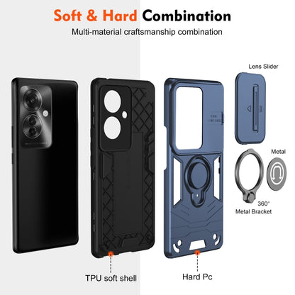 For OPPO Reno11 F / F25 Pro Camshield Ring Holder Phone Case(Royal Blue) - Reno11 F Cases by buy2fix | Online Shopping UK | buy2fix