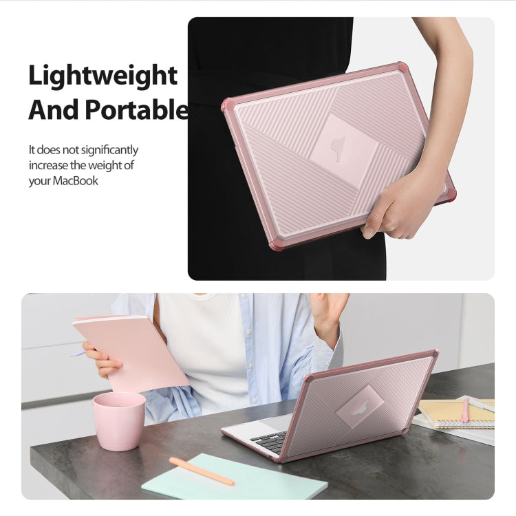 For MacBook Air 13.6 2022/2024 A2681 DUX DUCIS LCGH Laptop Frosted Protective Case(Pink) - MacBook Air Cases by DUX DUCIS | Online Shopping UK | buy2fix