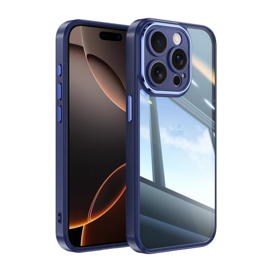 For iPhone 16 Pro Acrylic Hybrid TPU Armor Shockproof Phone Case(Blue) - iPhone 16 Pro Cases by buy2fix | Online Shopping UK | buy2fix