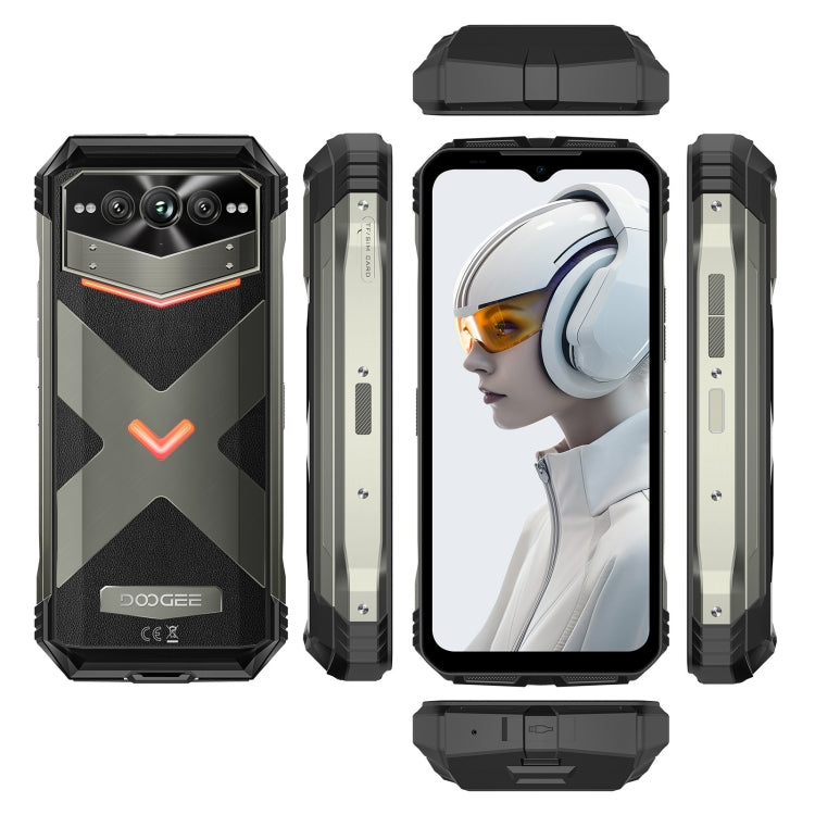 [HK Warehouse] DOOGEE Vmax Plus 5G Rugged Phone, 16GB+512GB, 6.58 inch Android 14 MediaTek Dimensity 7050 Octa Core, Network: 5G, OTG, NFC(Grey) - DOOGEE by DOOGEE | Online Shopping UK | buy2fix