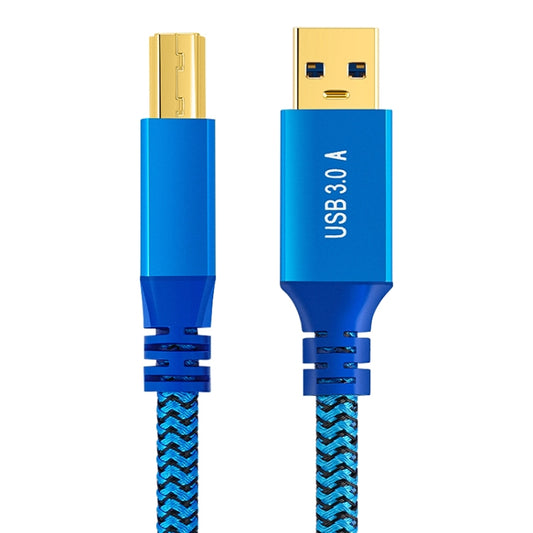 Printer / Hard Disk USB 3.0 A Male to B Male Connector Cable, Length:0.6m(Blue) - USB 3.0 by buy2fix | Online Shopping UK | buy2fix