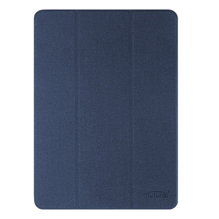 For iPad Pro 11 2024 Mutural YASHI Series Tablet Leather Smart Case(Blue) - iPad Pro 11 2024 Cases by Mutural | Online Shopping UK | buy2fix