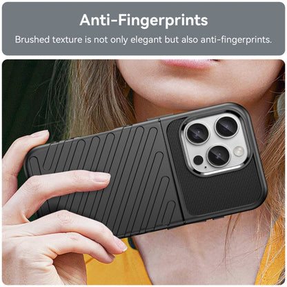 For iPhone 16 Pro Thunderbolt Shockproof Soft TPU Phone Case(Black) - iPhone 16 Pro Cases by buy2fix | Online Shopping UK | buy2fix