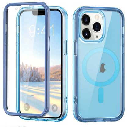 For iPhone 11 Pro Max Colorful MagSafe Magnetic PC + TPU Phone Case(Blue) - iPhone 11 Pro Max Cases by buy2fix | Online Shopping UK | buy2fix