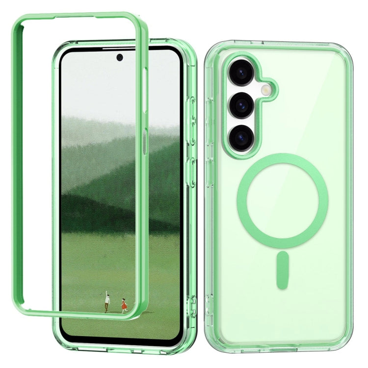 For Samsung Galaxy S24+ 5G Colorful MagSafe Magnetic PC + TPU Phone Case(Green) - Galaxy S24+ 5G Cases by buy2fix | Online Shopping UK | buy2fix