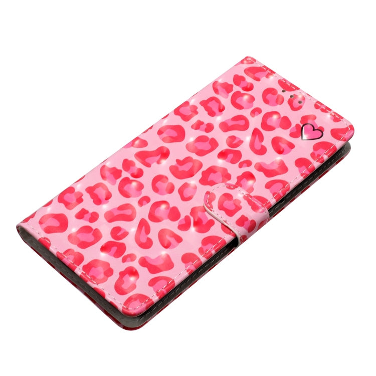 For iPhone 16 Pro 3D Pattern Leather Phone Case(Pink Leopard Print) - iPhone 16 Pro Cases by buy2fix | Online Shopping UK | buy2fix