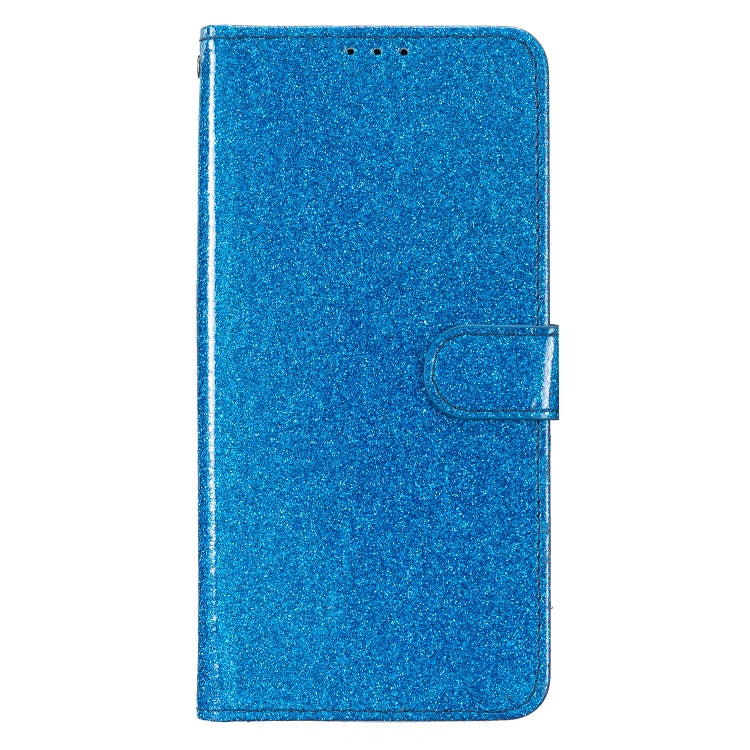 For iPhone 16 Glitter Powder Flip Leather Phone Case(Blue) - iPhone 16 Cases by buy2fix | Online Shopping UK | buy2fix