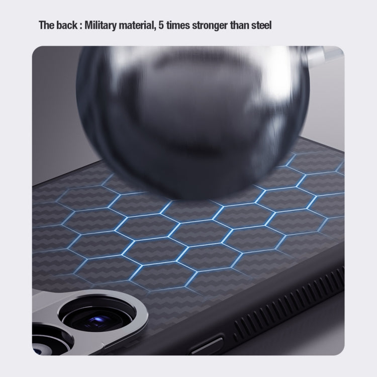 For Samsung Galaxy S24 Ultra 5G NILLKIN Aramid Fiber Fine Hole MagSafe Magnetic Phone Case(Black) - Galaxy S24 Ultra 5G Cases by NILLKIN | Online Shopping UK | buy2fix