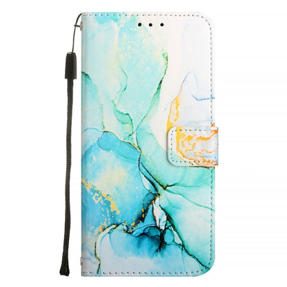 For Xiaomi Redmi K70 / K70 Pro PT003 Marble Pattern Flip Leather Phone Case(Green) - K70 Cases by buy2fix | Online Shopping UK | buy2fix