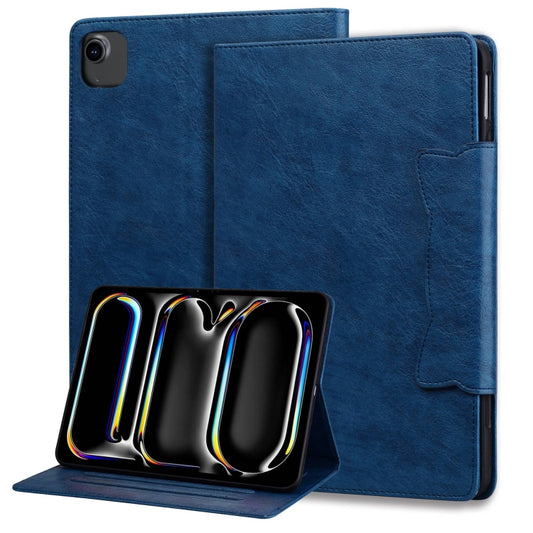 For iPad Air 13 2024 Cat Buckle Leather Smart Tablet Case(Royal Blue) - iPad Air 13 2024 Cases by buy2fix | Online Shopping UK | buy2fix